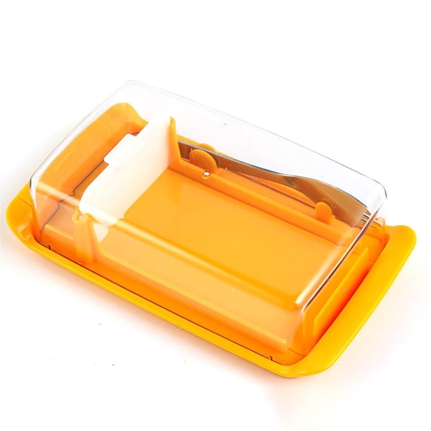 Advancent Juego de recipientes para cortar mantequilla con tapa transparente de plástico para cortar mantequilla Organizadores de utensilios de cocina Advancent HA014355-00