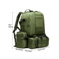 thumbnail image 2 of Mochila Táctica Militar Sistema Molle Premiun Uso Rudo 55L Color Verde, 2 of 5