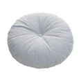 thumbnail image 4 of Cojín de asiento de 17,7 pulgadas con funda de lino y almohada de meditación con relleno de algodón PP y ventana. Azul claro, 4 of 8