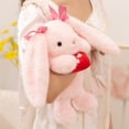 thumbnail image 4 of Love Bunny Stuffed Animals Holds Red Heart 10.2" Cute Rabbit Plushies Soft Bunny Plush Toys Romantic Sweet Gifts for Valentine's Day, Birthdays, and Anniversaries, 4 of 9