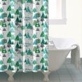 thumbnail image 4 of Green Christmas Tree and Text Pattern Shower Curtain 72"x72" ,Bathroom Decorative Shower Curtains Set with 12 Hooks,Modern Waterproof Washable Shower Curtain, 4 of 6