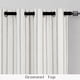 thumbnail image 2 of Cortinas DriftAway Farmhouse, mezcla de lino, opacas, 214 cm, color gris, 2 of 9