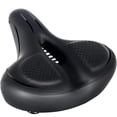 thumbnail image 1 of Sillín de bicicleta, asiento de bicicleta de gel de gran tamaño para hombres, cómodo, impermeable, transpirable, con memoria hueca, sillín ancho, 1 of 5