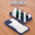 thumbnail image 2 of Étui de Protection Intégrale 360 pour iPhone, Écran et Couverture Arrière Intégrés, Protection Double Face Transparente, Matériau PC Antichoc, Compatible avec les Séries iPhone 11/12/13/14 Pro Max, 2 of 5