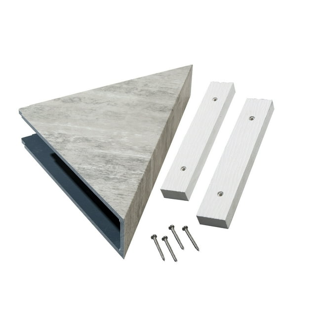 Palisade Vinyl Waterproof Corner Shower Shelf Wind Gust / Urban Coast
