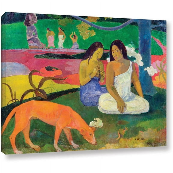Paul Gauguin "Arearea (The Red Dog)" Gallery-wrapped Canvas Art