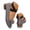 Grey, variant on Women's Dress Flats Pointed Toe Low Chunky Heel Mary Jane Elastic Crisscross Strap Slip On Ballet Shoes for Work Walking Brown 7.5