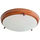 thumbnail image 1 of Lámpara De Techo Luz Ideal, Plafón 450 Madera Grande Liso., 1 of 4