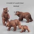 thumbnail image 1 of Modelo animal de simulación de mariscos, mini modelo de oso pardo, juguete de animal de granja, familia de osos pardos, 1 of 5
