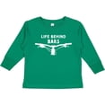 thumbnail image 3 of Inktastic Life Behind Bars Mountain Bike Boys or Girls Long Sleeve Toddler T-Shirt, 3 of 5