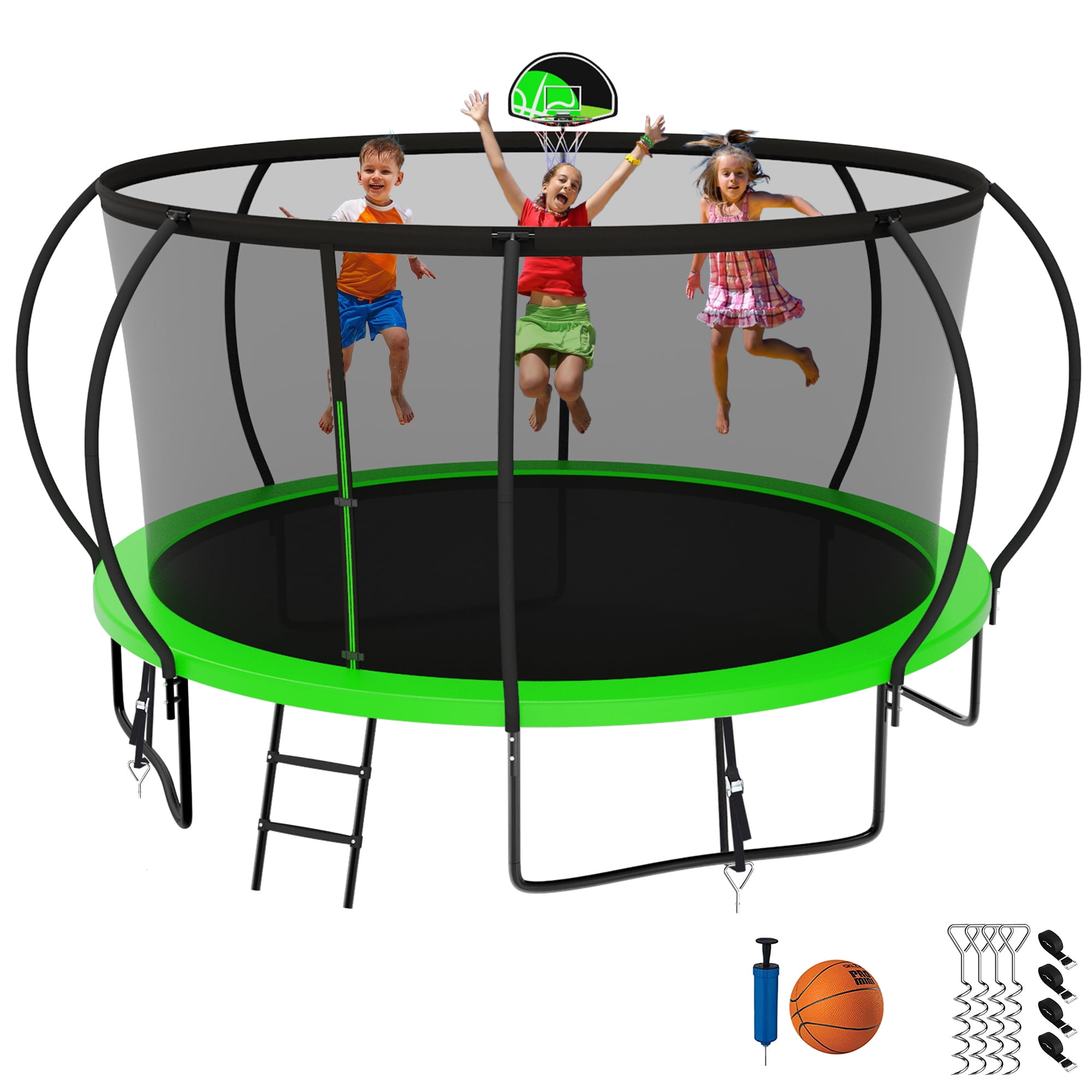 KOFUN Trampoline for Kids and Adults, 1400LBS 14FT Trampoline with ...