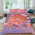 thumbnail image 2 of Hello Kitty Conjunto de sábanas temático, trío de piezas, cómodo y amigable con la piel, diseño único, regalo de decoración para el hogar para familiares, amigos y fans,140cm *210cm, 2 of 6