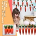 thumbnail image 4 of Utoimkio Easter Decorations 6 Inch Easter Carrot Hanging Ornaments Artificial Easter Foam Glitter Carrots Easter Decor, 4 of 9