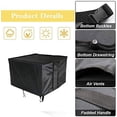 thumbnail image 3 of Fire Pit Cover, Square Firepit Cover for Gas Fire Table Waterproof Patio Furniture Covers - 76x76x63cm, 3 of 5