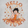 thumbnail image 2 of Junior's Betty Boop Hello Autumn Graphic Tee Athletic Heather X Large, 2 of 3