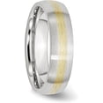 thumbnail image 5 of Avariah Diamonds Chisel Cobalt 14k Gold Inlay Satin 6.2mm Band - Ring Size 11.0, 5 of 8