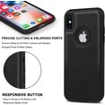 thumbnail image 5 of Unique Design Luxury Leather Business Phone Case for iPhone Xs Max Anti-Slip Scratch Resistant Ultra Slim Protective Case (2018,6.5”) (Black), 5 of 12