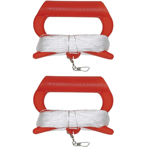 In the Breeze 3421-2 — Twisted Kite Line Flatwinder, 50 LB x 300 FT - 2PC — Easy-Use Kite Winder