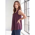 thumbnail image 3 of Roaman's Women's Plus Size Pleated Tank, 3 of 5
