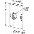 thumbnail image 2 of 1-3/4 in. x 9 in. Thick Solid Brass Lock and Door Reinforcer, 2-1/8 in. Single Bore, 2-3/8 in. Backset, 2 of 3