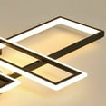 thumbnail image 6 of ANQIDI Dimmable Geometry Square Ceiling Light Modern Black Acrylic LED Chandelier for Bedroom, Living Room, 6 of 9
