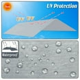 thumbnail image 6 of Waterproof Replacement Canopy 10x20 Ft Carport Tent Top Garage COVER Tie w Cords, 6 of 6