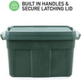 thumbnail image 5 of Rubbermaid ECOSense 37 Gal Recycled Plastic Storage Tote w/ Lid 3 Pack, 5 of 6