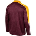 thumbnail image 3 of Men's Colosseum Maroon Minnesota Golden Gophers Marled Half-Zip Jacket, 3 of 3