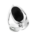 thumbnail image 4 of Two in One Oval Black Onyx and Pink MOP Inlay Sterling Silver Ring, 4 of 7