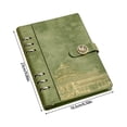thumbnail image 3 of Detachable Rings Binder Compacts Notebook Quality Smooth Writing Paper Materials Customizable Page Refill Able Notebook, 3 of 8