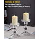 thumbnail image 2 of Juego de 3 Velas de Pilar LED Sin Llama Gmnee de 3"x4" con Control Remoto, 2 of 9