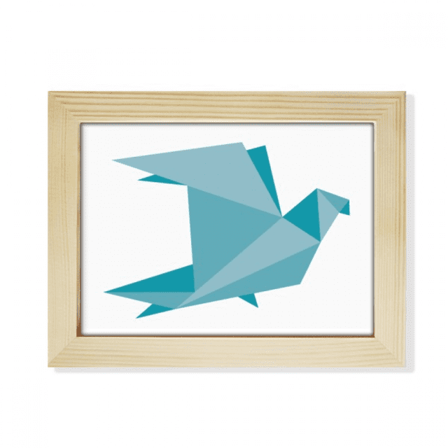 Green Origa Pigeon Pattern Desktop Photo Frame Picture Art Decoration Painting 6x8 inch