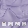 thumbnail image 2 of Chyhomenyc Lilac Sheer Valances for Windows for Living Room, Light Filtering Solid Small Kitchen Valance Curtains, Short Voile Topper Window Treatment for Bathroom, Each 42"W x 14"L Inches, 2PCS, 2 of 8