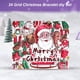 thumbnail image 4 of Conjunto de pulseras de calendario de cuenta regresiva de 24 días de Navidad, pulsera DIY creativa, tema de Festival para niñas pequeñas, adultos, principiantes, 4 of 4