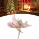 thumbnail image 5 of Christmas Flower Glitter Artificial Flower Xmas Tree Hanging Ornaments DIY Garlands Home Wedding New Year Party Decoration Gifts, 5 of 5