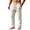 Beige, variant on Men Leisure Chinos Solid Color Loose Fit Drawstring Elastic Waist Pants for Outdoor Activities All Seasons