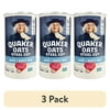 (3 pack) Quaker, Steel Cut Quick 3-Minute Oats, Microwave or Cook on Stovetop, Oatmeal, 25 oz Canister