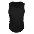 thumbnail image 3 of POIUYTR Men Summer Workout Tank Tops Casual Crewneck Solid Color Sleeveless Shirts Gym Loose Undershirt, 3 of 6