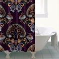 thumbnail image 4 of 84x72 Inch Chic Paisley Pattern Shower Curtain Vintage Floral Ethnic Design Waterproof Quick Dry Machine Washable, 4 of 4