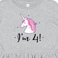 thumbnail image 4 of Inktastic 4th Birthday Cute Unicorn Girls Toddler Dress, 4 of 5