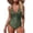Army Green, variant on Women's One-Piece Solid Color Athletic Bikini Swimsuit, Sporty Fit for Swimming & Beach, Sleek Womens Bikini Swimsuits for Training,Blue S