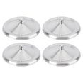 thumbnail image 2 of 4 Pcs Couvercles de Gobelets en Acier Inoxydable Durables Couvercles de Gobelets Anti-Poussière (Argent), 2 of 9
