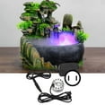 thumbnail image 1 of Water Fountain Atomizer, Fog Maker, Mini With 12 Colorful Lights Fountain Fogger Landscape Portable Water Fountain Ornament For Rockery Pond, 1 of 8