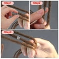thumbnail image 4 of Unique Bargains 100pcs Dreadlock Beads Aluminum Braiding Beads Metal Cuffs Dreadlock Accessories Hair Decoration Braiding Hair Jewelry for Women Silver Tone, 4 of 7