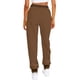 thumbnail image 4 of Gibobby Pantalones para mujer para el frío Pantalones de chándal de lana de pie suelto casuales con cintura elástica y cordón de color sólido para mujer(Marrón,M), 4 of 5