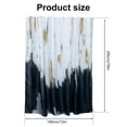thumbnail image 2 of Dznils Cortina Shower Abstracta de Tela Sombría Negra, Cortina de Baño Moderna con 12 Ganchos, 72 x 78, 2 of 11