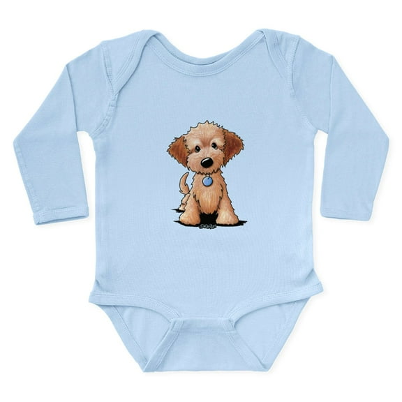 CafePress - Kiniart Goldendoodle P Long Sleeve Infant Bodysuit - Long Sleeve Cotton Baby Bodysuit