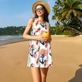 thumbnail image 3 of Logiee Koi Fish And Corals Print Summer Dresses for Women,Beach Sleeveless Flowy Pocket Tshirt Tank Sundresses,Women's Sleeveless Dress, 3 of 7