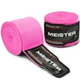 thumbnail image 1 of Meister Wraps Semi-Élastiques pour Adultes 180 Pouces pour MMA & Boxe (Paire) - Rose, 1 of 3