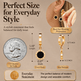thumbnail image 7 of Eclipton® Trendy Gold Dangle Earrings for Women, 14K Gold Plated, Lightweight Hypoallergenic Jewelry, Fashion Accessories, Gifts for Women, 7 of 7